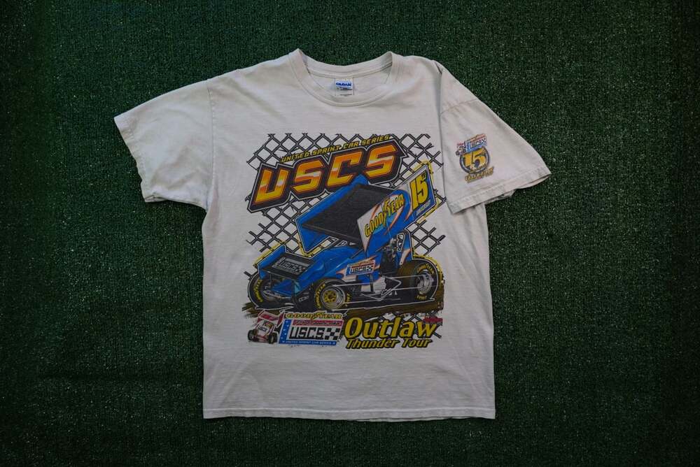 Vintage USCS 15th Anniversary Racing Graphic T-Shirt
